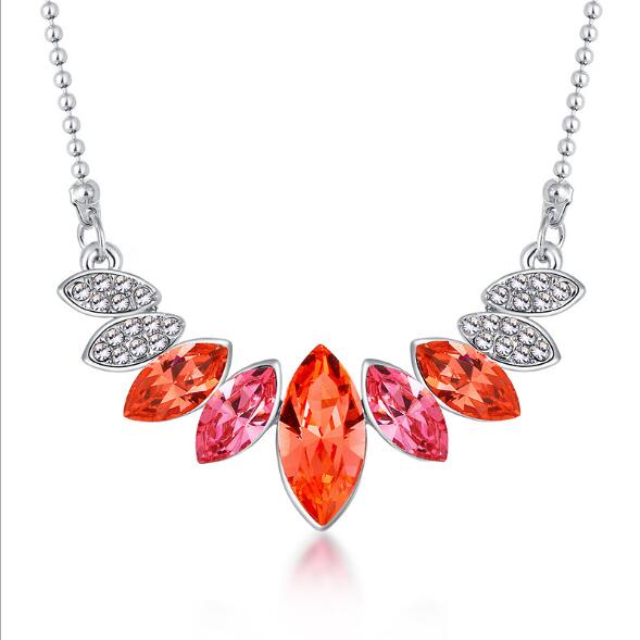 Austrian element Crystal Necklace Earrings Jewelry Sets